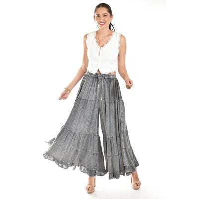 Pantalon estilo palazzo Roman Fashion /Juvenil, 042 (Gris obscuro)