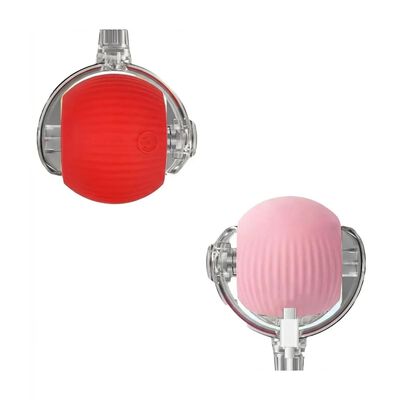 Pelotas Interactivas Juguetes El&eacute;ctrica Para Perro Gato 2Pcs Rojo/Rosa