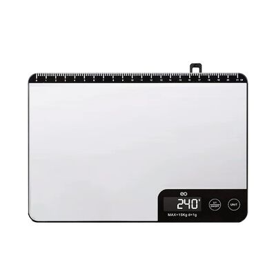 B&aacute;scula De Cocina Digital Acero Inoxidable Recargable 15kg Plateado