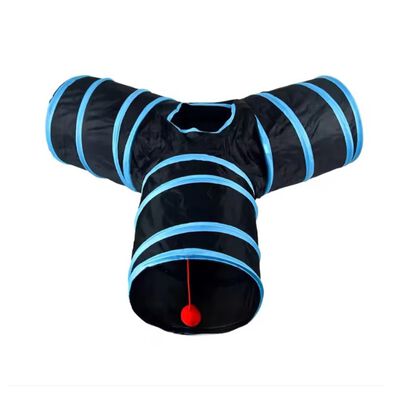 T&uacute;nel Plegable Para Mascotas Con 3 Salidas
