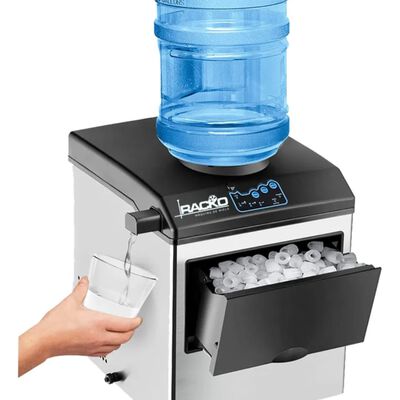 M&aacute;quina De Hielo Con Garraf&oacute;n Hasta 25kg X Dia Color Gris