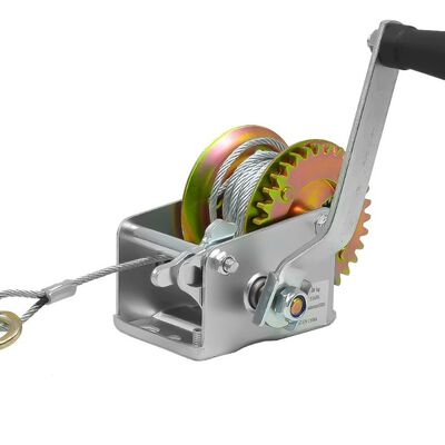 Malacate Winch Manual 661 Lb 300 Kg Cable Acero 650 Cm