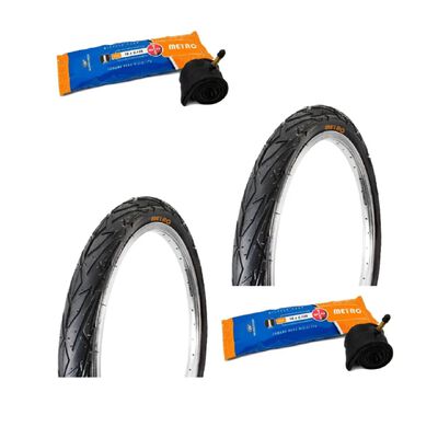 Par de Llantas 16 X 2.125 P/Bicicleta Infantil R16 y Camaras Negro ENDY
