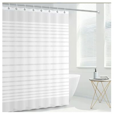 Cortina De Ducha Ba&ntilde;era 180x200 Cm Ba&ntilde;o Cortinas Impermeable Modelo Blanco