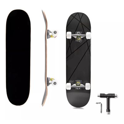 Patineta Profesional De Madera Rusa Ruedas Geometrico