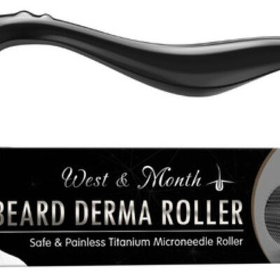 Derma Roller 0.5 Mm Para Barba Y Facial Cabello negro