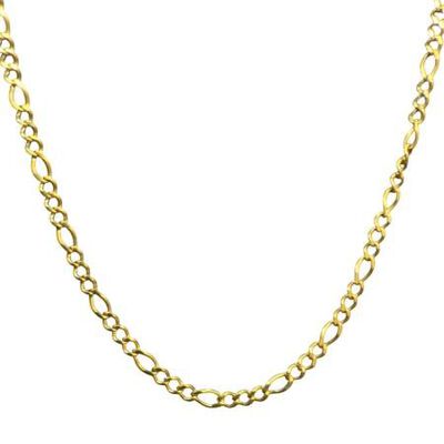 CADENA CARTIER 3X1 51 CM CALIBRE 1 MM ORO DORADO 14 KILATES