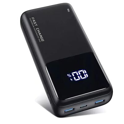Bater&iacute;a Externa 22.5w Carga Super R&aacute;pida Compatible Para Android,iPhone Negro