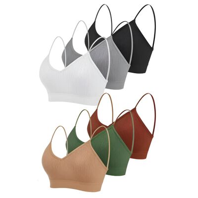 Brasieres Push-up Sin Aro 6 Piezas Talla M