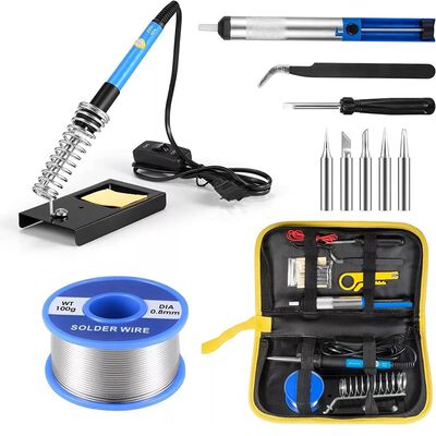 Kit De Soldador Temperatura Ajustable 100g Alambre De Esta&ntilde;o