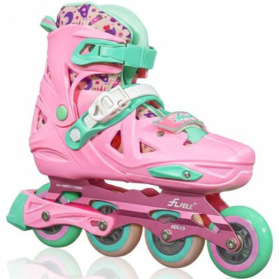 Patines Linea 4 Ruedas Soporte Aluminio Abec 9 Adultos Ni&ntilde;os Little Monkey