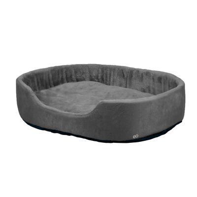 Cama Para Perro Mediana Afelpada Resistente C&oacute;moda Suave Negro Rectangular