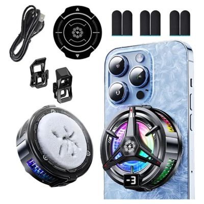 Ventilador Para Celular Con Led Enfriador De Celular Usb Blanco