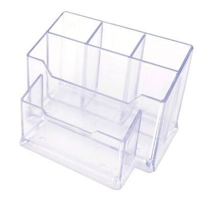 Organizador De Acr&iacute;lico Para Pinceles Y Herramientas U&ntilde;as Trasparente