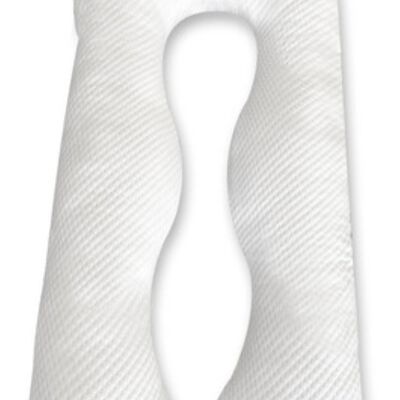 Almohada Para Embarazo Y Lactancia Tela Extra Suave Blanco