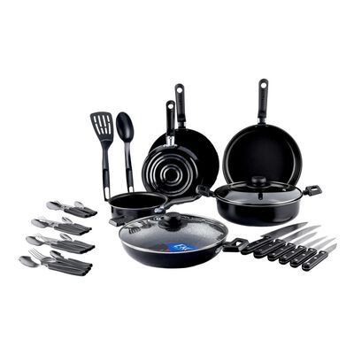 Bater&iacute;a De Cocina Con Antiadherente Malubero 32 Piezas Aluminio
