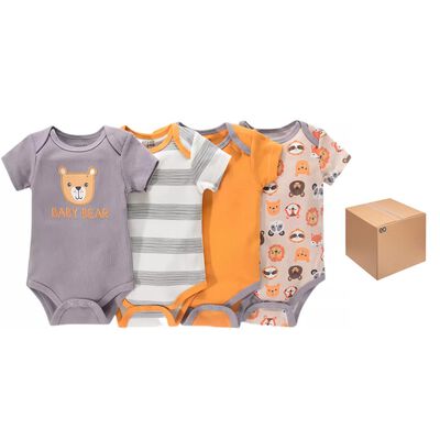 Pa&ntilde;aleros Set 4 Piezas Algod&oacute;n Manga Corta Beb&eacute;s 9M