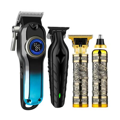 M&aacute;quina Para Cortar Cabello Profesional 34 Piezas Negro