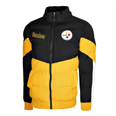 ROPA CHAMARRA INVERNAL HOMBRE NFL ZIPOREX Pittsburgh Steelers NEGRO AMARILLO