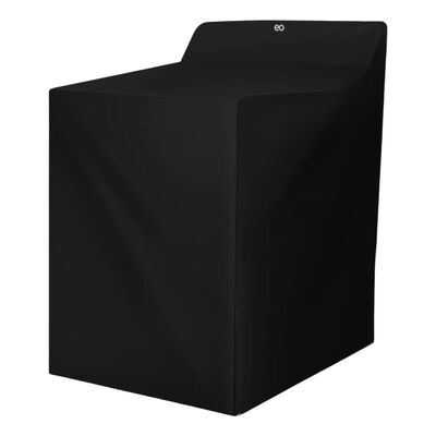 Cubre Lavadora O Secadora De Vinil Impermeable Quita Pon Negro
