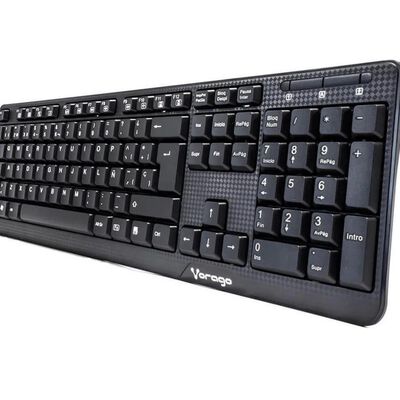 Teclado espa&ntilde;ol color negro