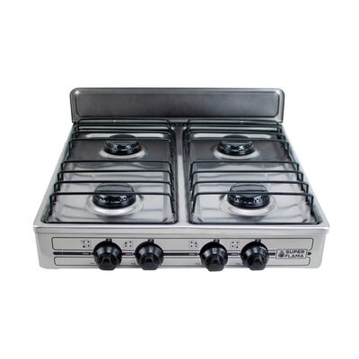 Parrilla de Gas Super Flama 4Q-TA 4 Quemadores Acero Inox ALBY10