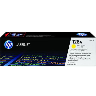 T&oacute;ner Original HP 128A Amarillo 1300 P&aacute;ginas LaserJet