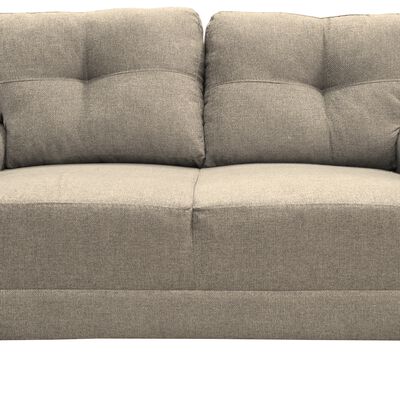 Love seat El Bazar Store Sidney Lino Beige 2 plazas, Modular, Moderno, Sala, Sofa