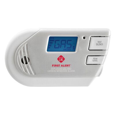 First Alert Detector Combo Gases Explosivos Metano Propano y Mon&oacute;xido de Carbono con Pantalla Digital