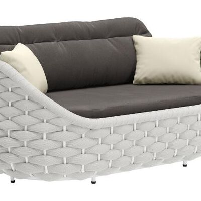 Love Seat Exterior Coral Reef Gris - Kessa