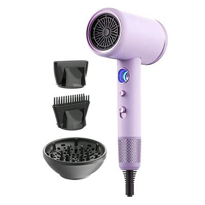 Secadora De Cabello Profesional Port&aacute;til 3 Velocidades Lavanda