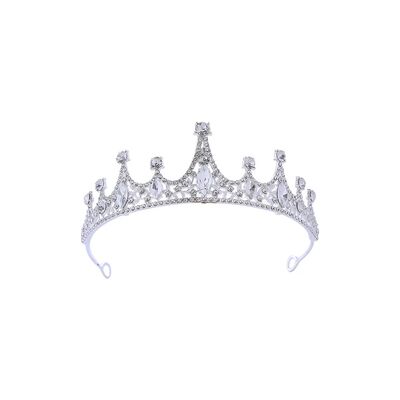 Reina Corona Princesa Boda Tiara Tiara Nupcial Y Cumplea&ntilde;os Color Plateado