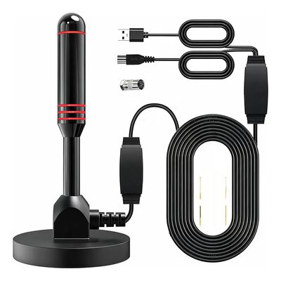 Antena De Tv Digital Para Interiores Antena Hdtv 4k 1080p Negro