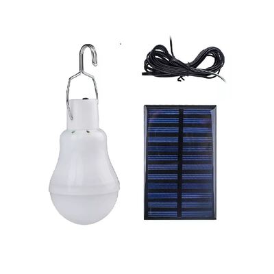 Bombilla De Luz Solar Tipo Gancho 110lumen 3w .