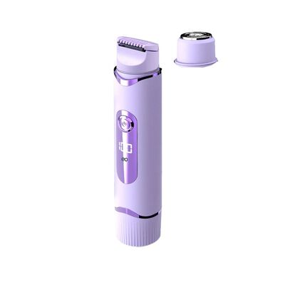 Depiladora Para Mujer De Bikini Electrica Doble Cabeza Violeta