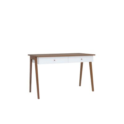 Escritorio Hocker Blanco Y Nogal - Kessa.