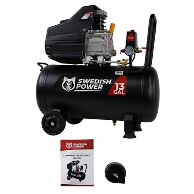 Compresor De Aire El&eacute;ctrico Swedish Husky Power 50 Litros 3.5 Hp - HKC50L