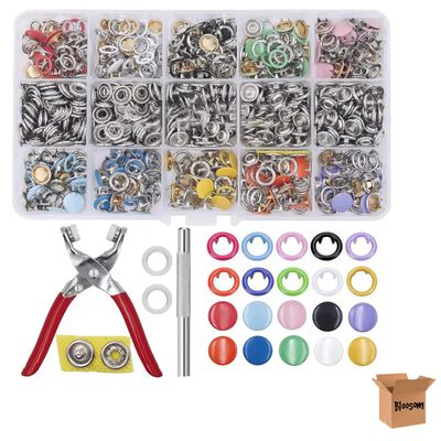 Pinza Bot&oacute;n Presi&oacute;n Broche T5 11 Colores 804 Pcs