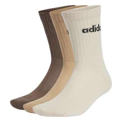 ROPA CALCETAS DEPORTIVO HOMBRE ADIDAS C Linear Crew 3pp BEIGE CAFE