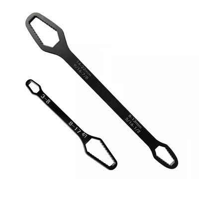 Llave Inglesa Universal Ajustable De Doble Boca Negro.