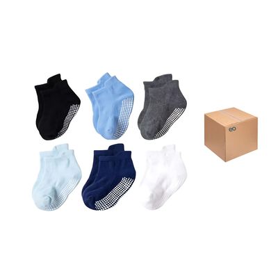 Calcetines Antiderrapantes Beb&eacute; 6 Pares 0-1 a&ntilde;os Combinacion A