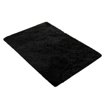 Alfombra Decorativa Suave y Comoda Black