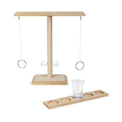 Juego swing promocional de destreza con base madera-Swing
