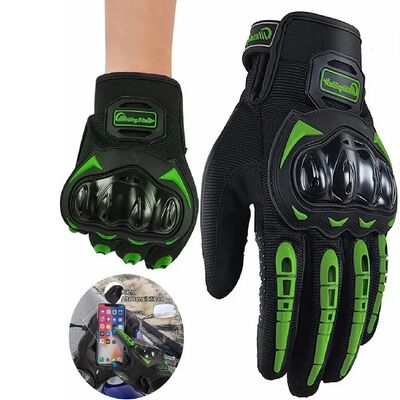 Guantes Proteccion Pantalla T&aacute;ctil De Dedo Para Motocicleta Verde XL