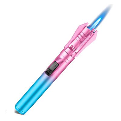 Encendedor Rellenable A Prueba Viento Multiusos De Cocina Rosa-azul