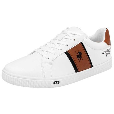 TENIS CASUAL de American polo Para Hombre en Blanco 2499 T6