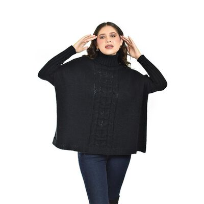 Sueter de cuello alto Roman Fashion /Juvenil, 4010 (Negro)