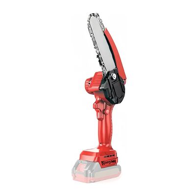 Motosierra El&eacute;ctrica Port&aacute;til Inal&aacute;mbrica Con Dos Bater&iacute;as Rojo