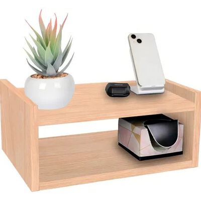 Bur&oacute; Repisa Flotante Minimalista Moderno Mesa De Noche Kitul Home Color Roble M&eacute;rida
