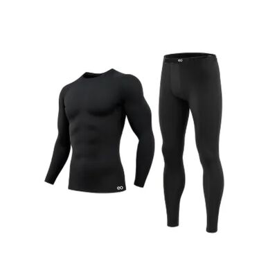 Pantal&oacute;n Licra Y Playera De Compresi&oacute;n Conjunto Gym 2ps Negro L